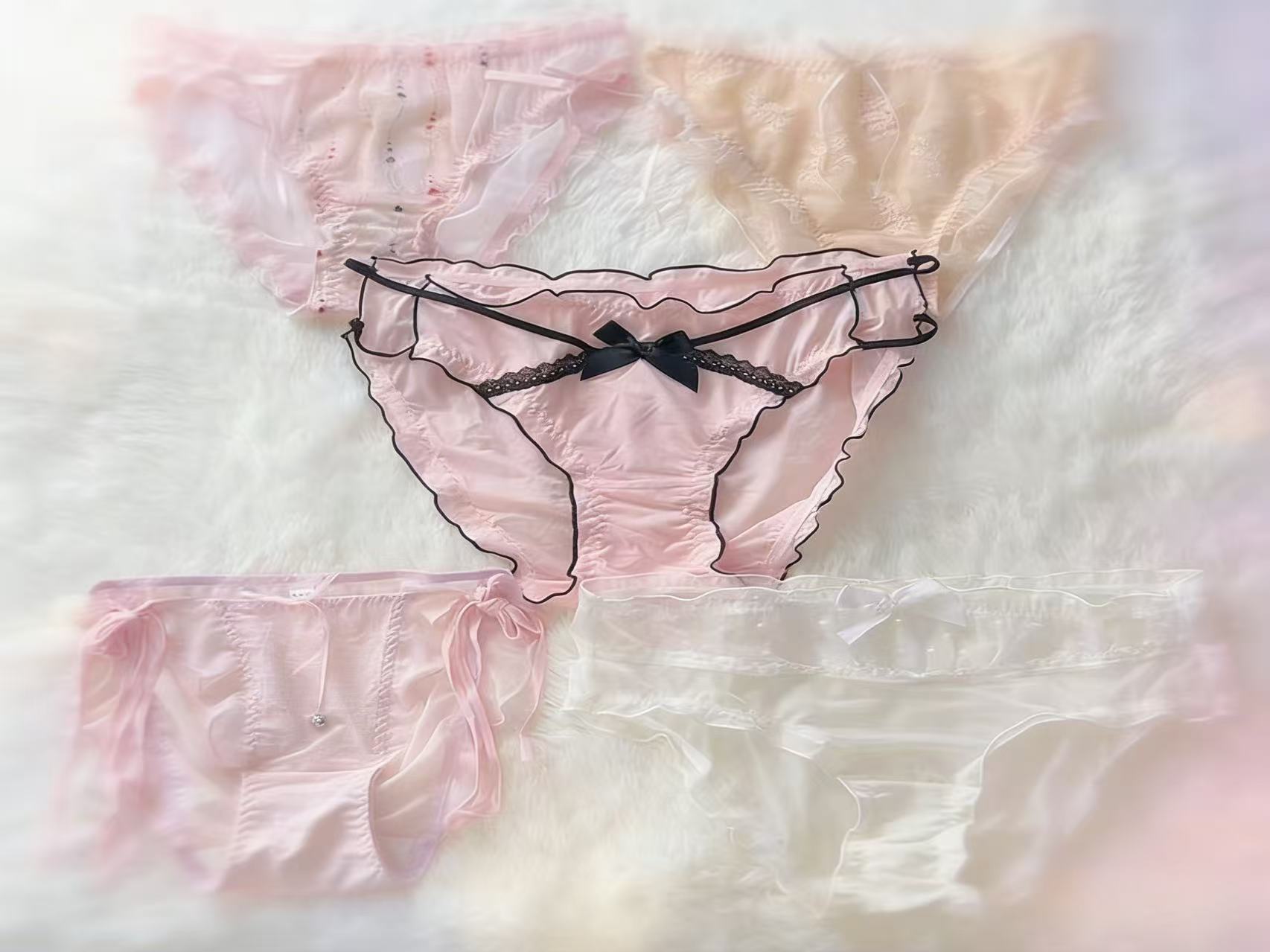 2025新款女士中高腰蕾丝大码内裤网红爆款性感舒适透气120-220斤