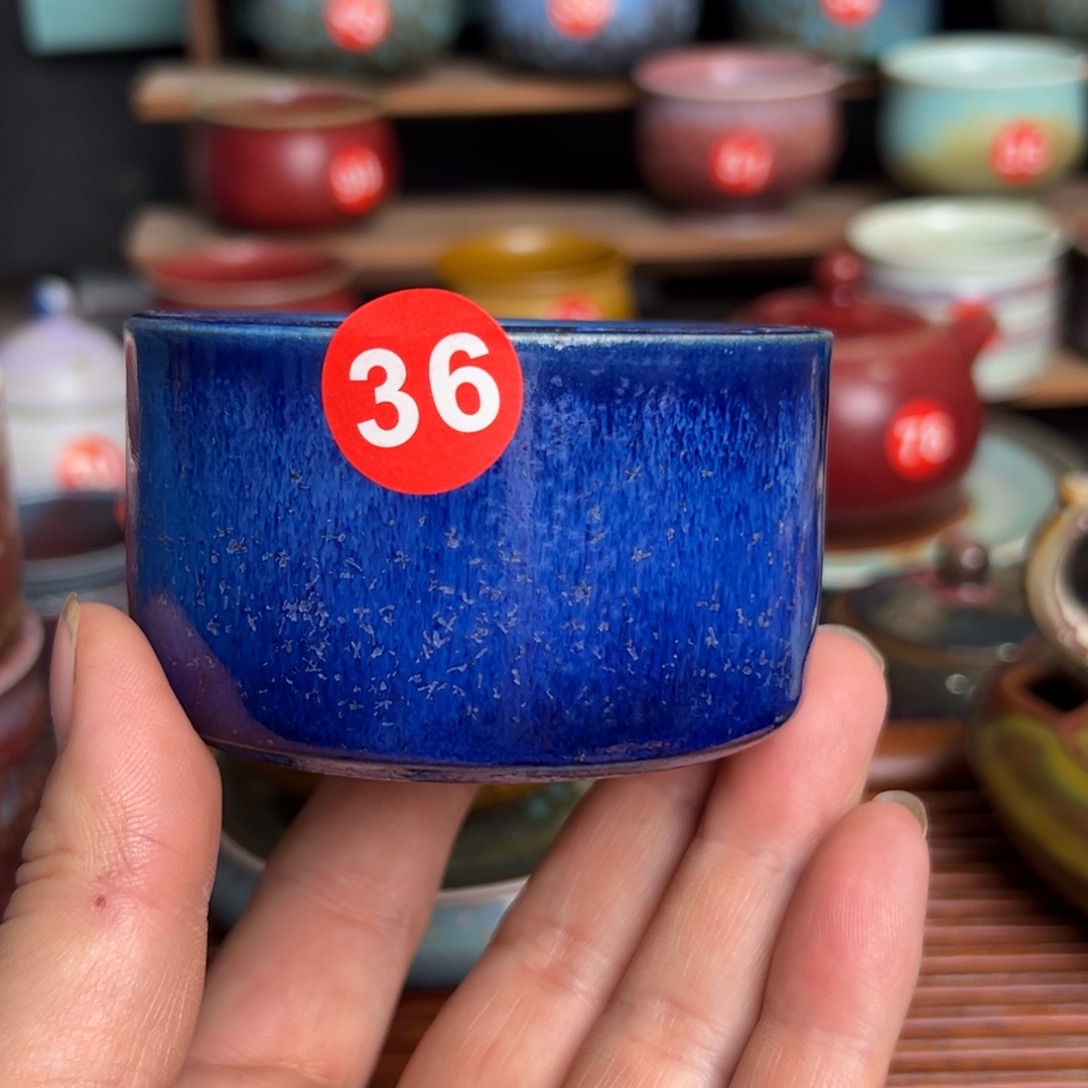 手工制作钧窑茶器