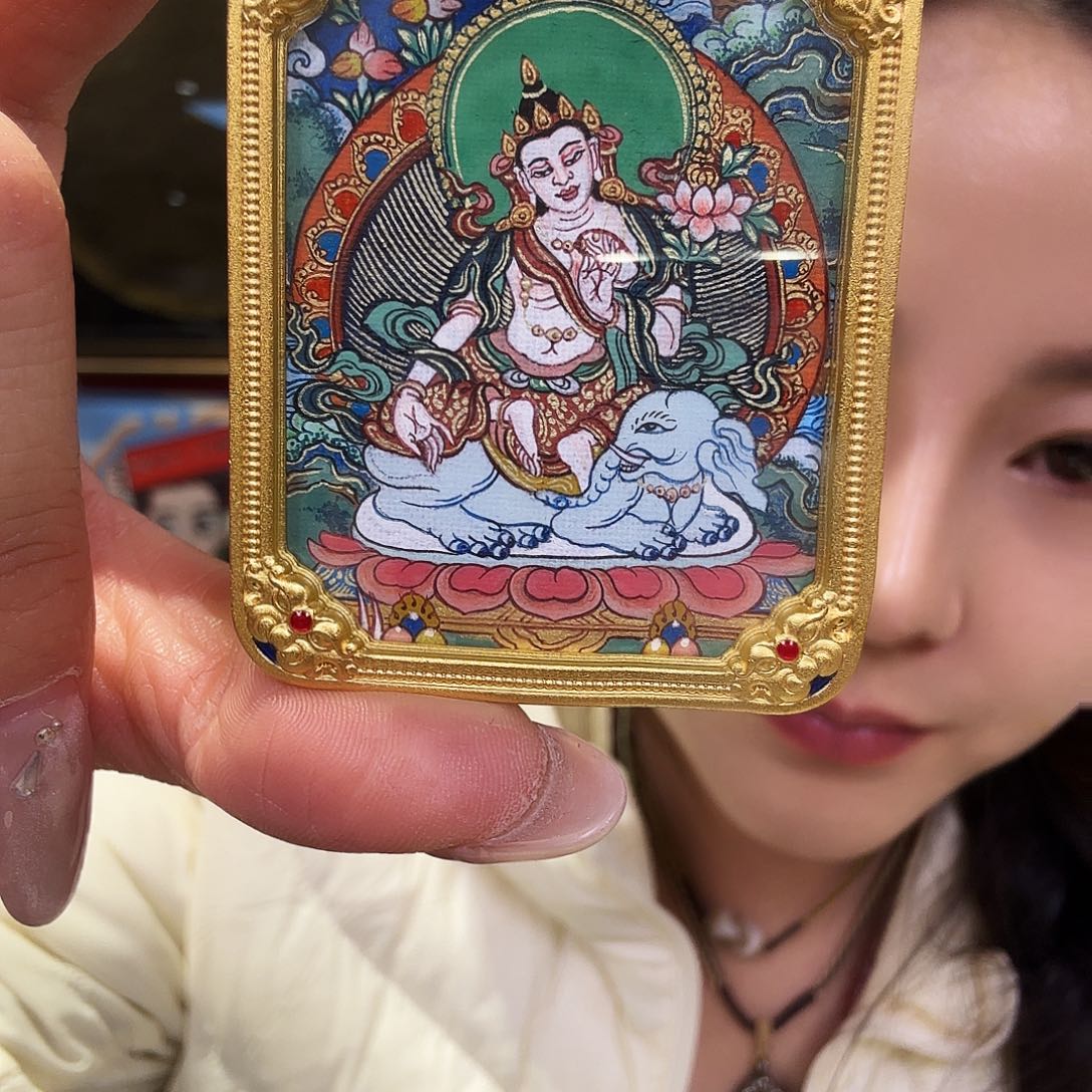 装裱画普贤一个带壳子