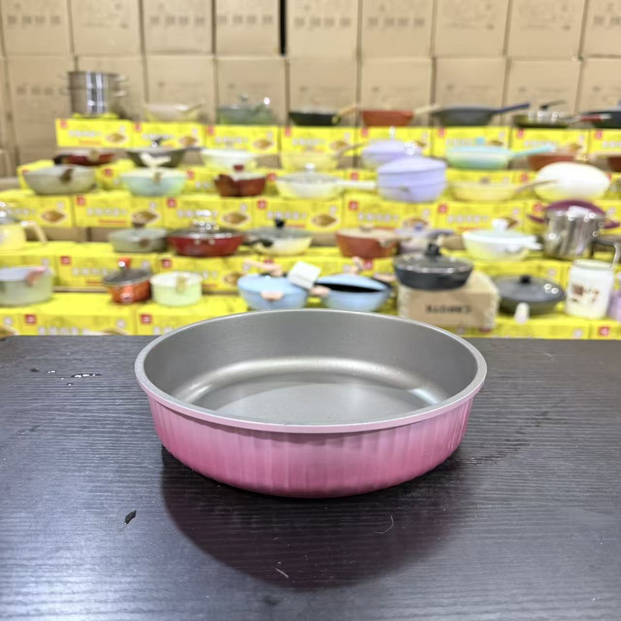 大姜专属粉色渐变20煎锅锅胚