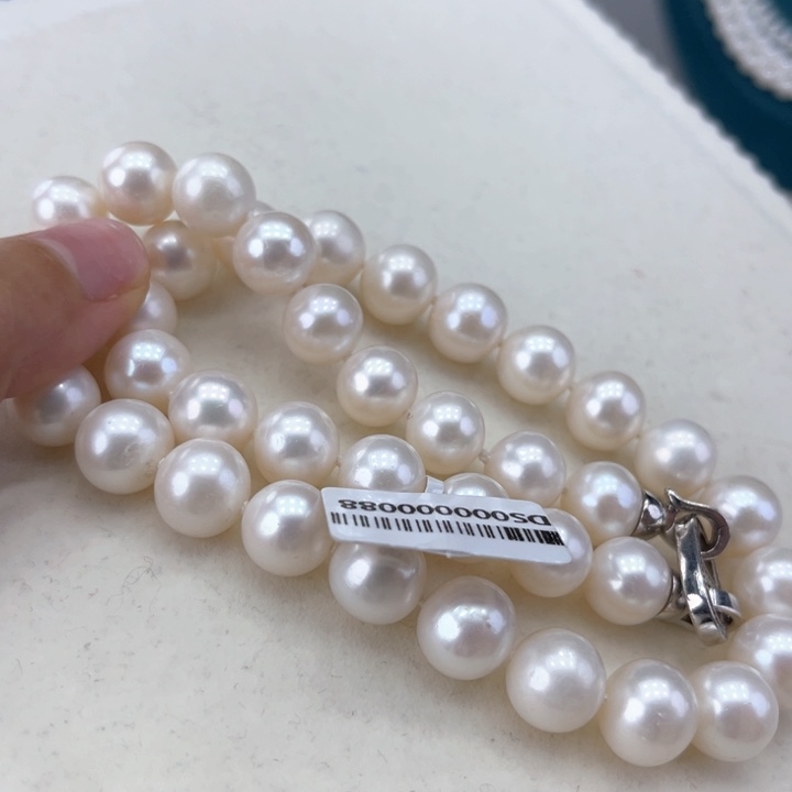 淡水珍珠颈饰银S925镶嵌11➕冷白炫彩高品