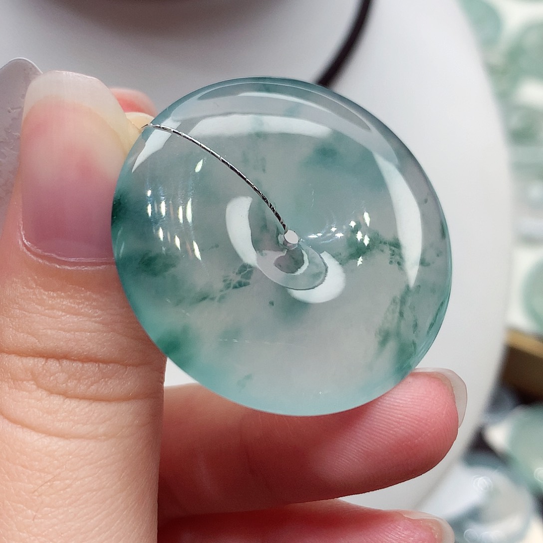 颈饰未镶嵌翡翠编号116，34.6/6