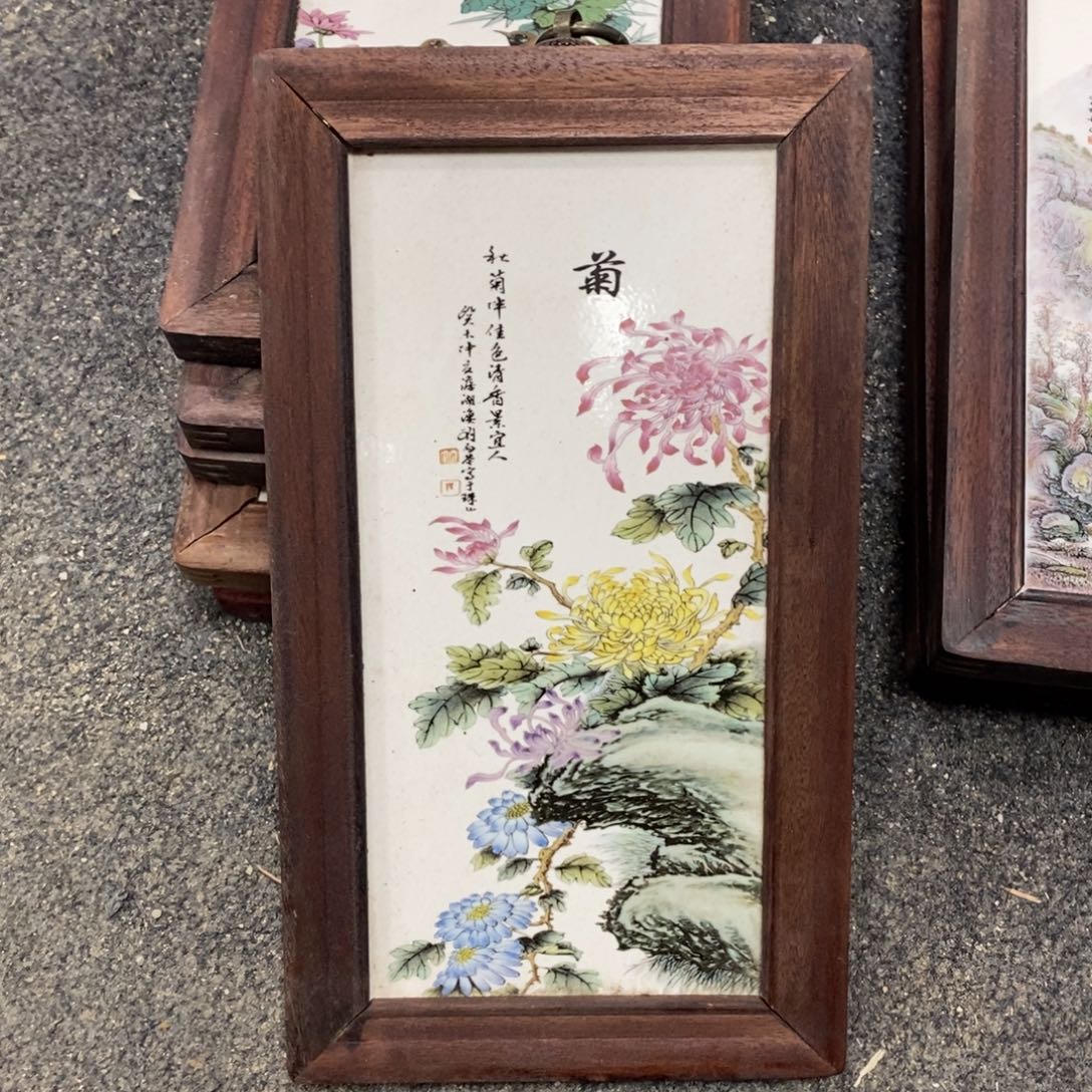 瓷30*16 景德镇瓷板画柴窑烧制