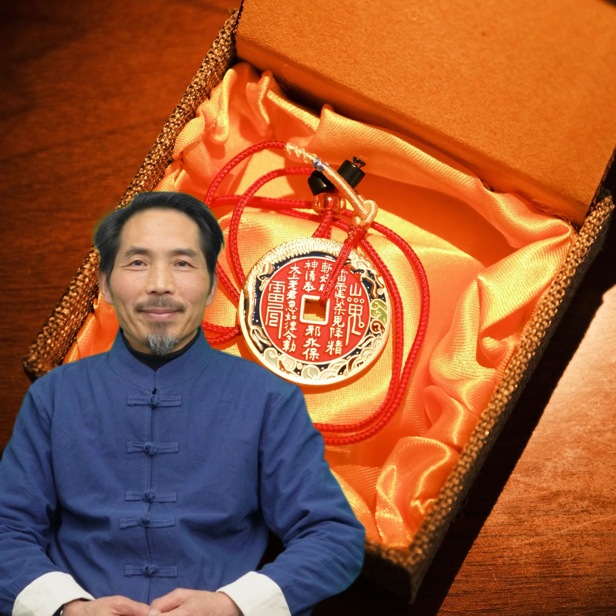 师傅制作 珐琅山花-龙腾四海挂饰