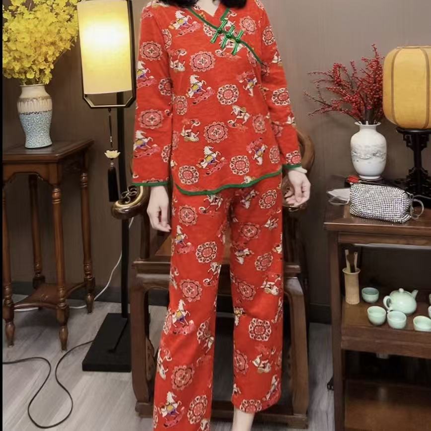 【峰姐优品】26613【TT】国风盘扣居家服