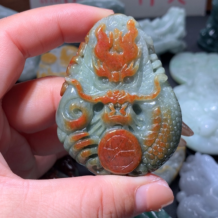 翡翠未镶嵌颈饰保真天然A货翡翠