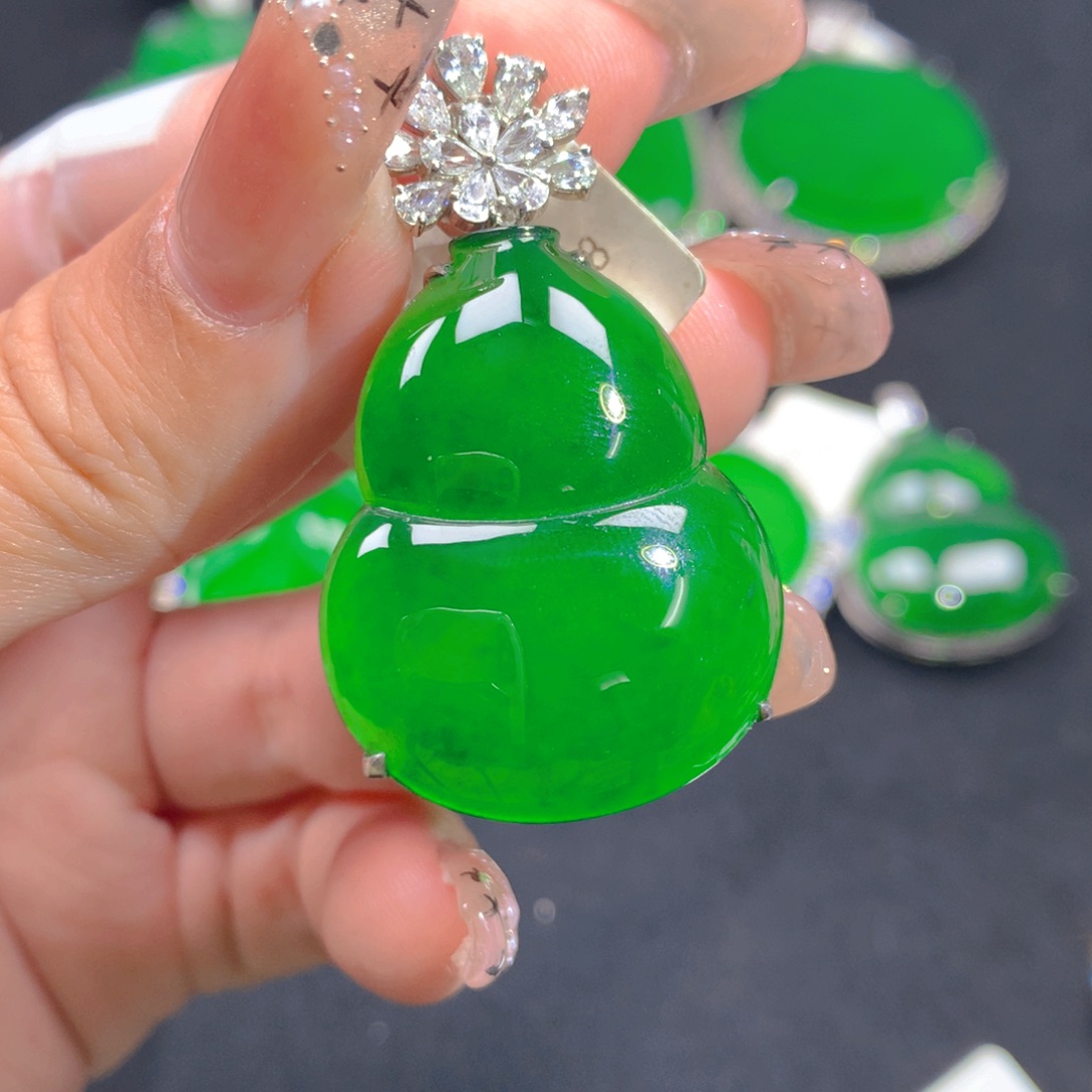 翡翠颈饰银S925镶嵌11111111111