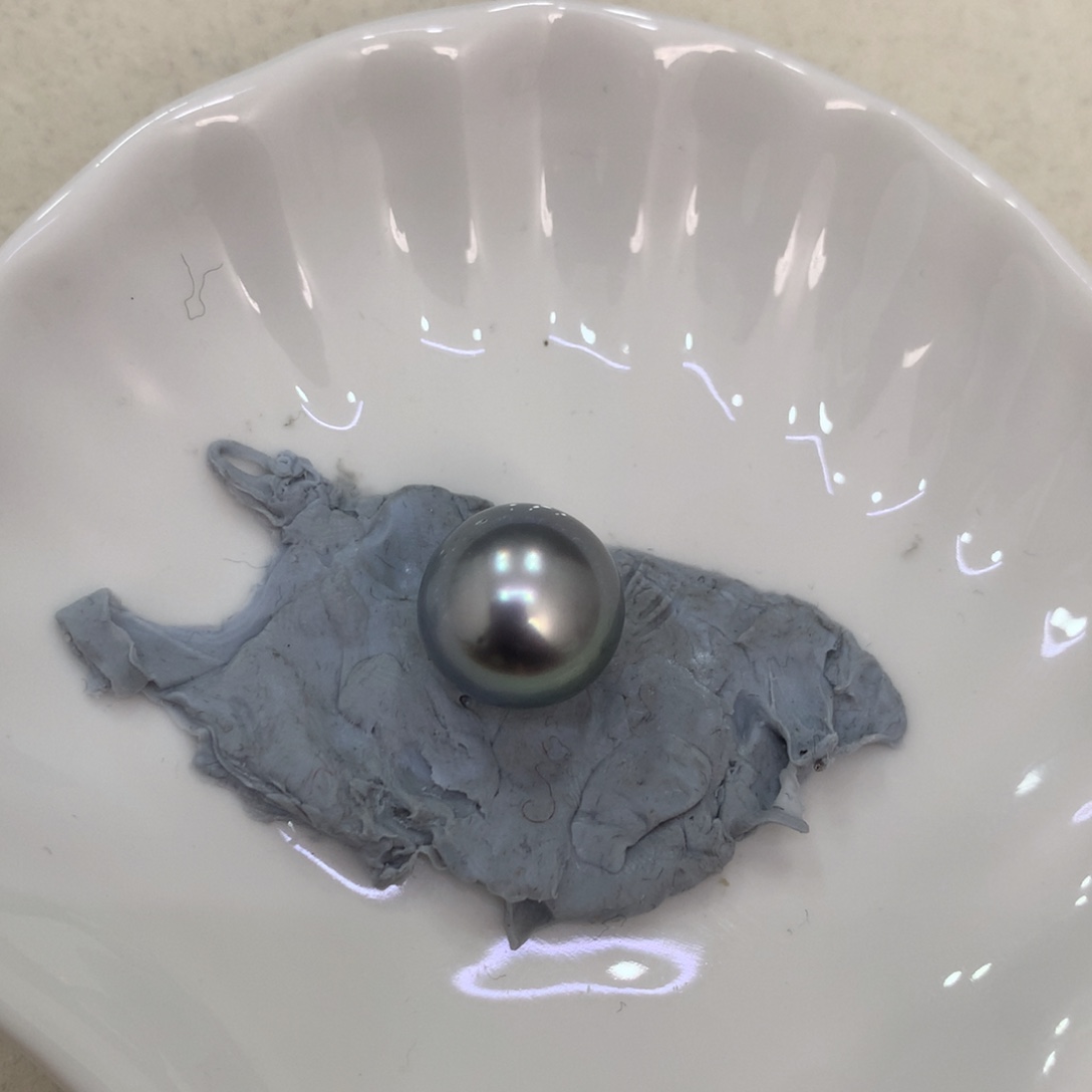 c***o海水珍珠裸珠13.3mm铂金灰裸珠玉福利珠不退不换
