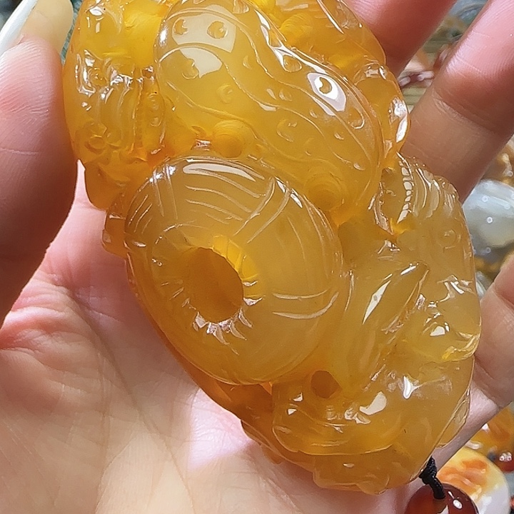 玛瑙/玉髓合金手把他