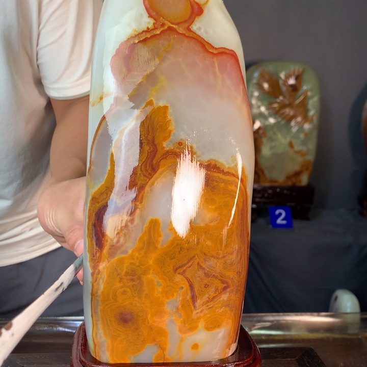 石材天然古青石原石摆件