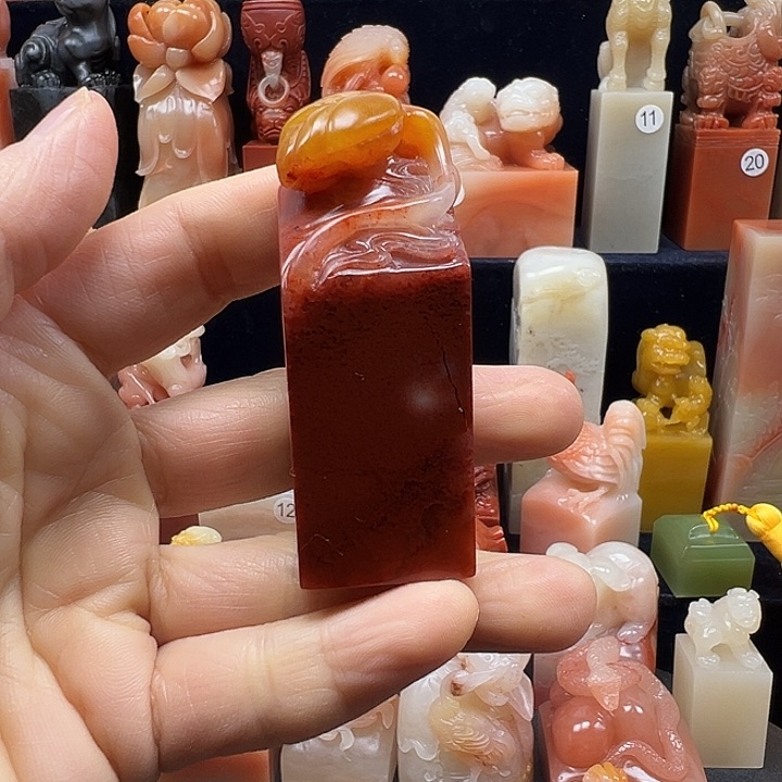 寿山石印石寿山石手工雕刻