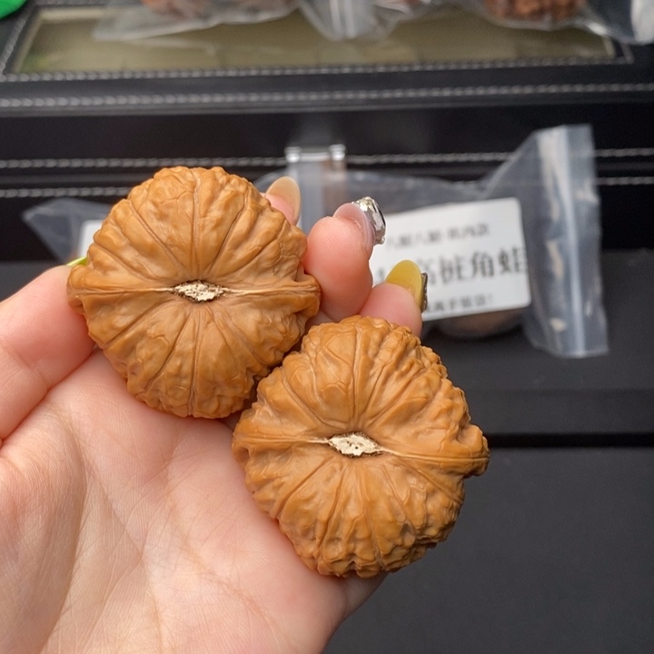 把件文玩核桃南瓜45边肚