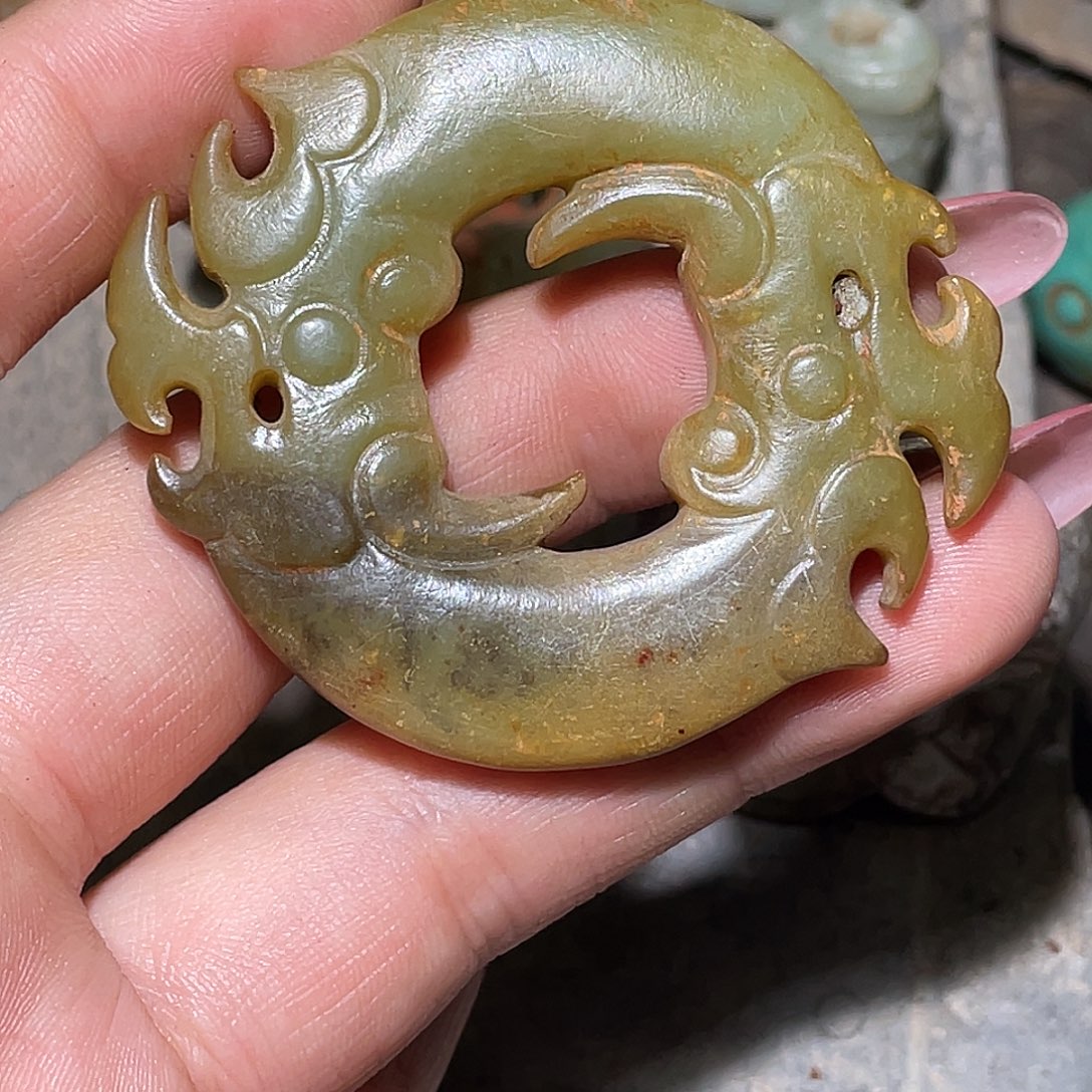 用***9和田玉（糖玉）未镶嵌挂件