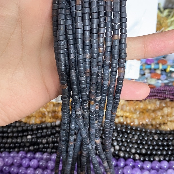 玛瑙/玉髓珠宝半成品合金一条2.5x4mm玛瑙直切