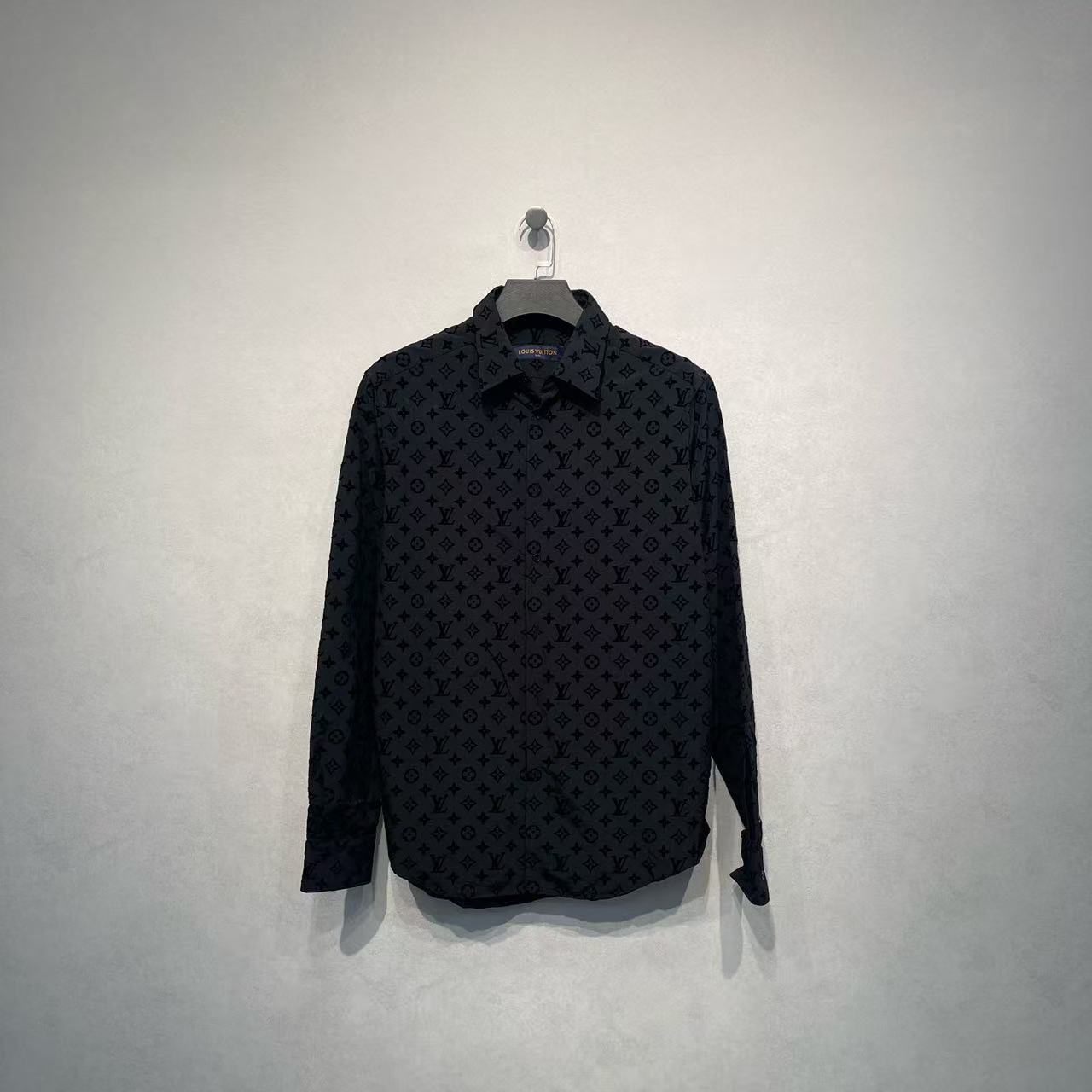 未使用 LouisVuitton/路易威登 植绒三花logo长袖衬衫/XXL码/全新