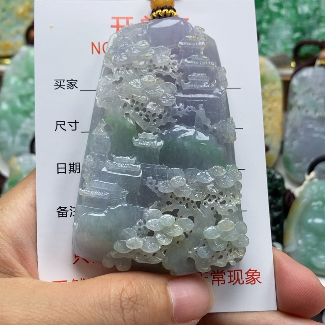 颈饰未镶嵌翡翠吊坠
