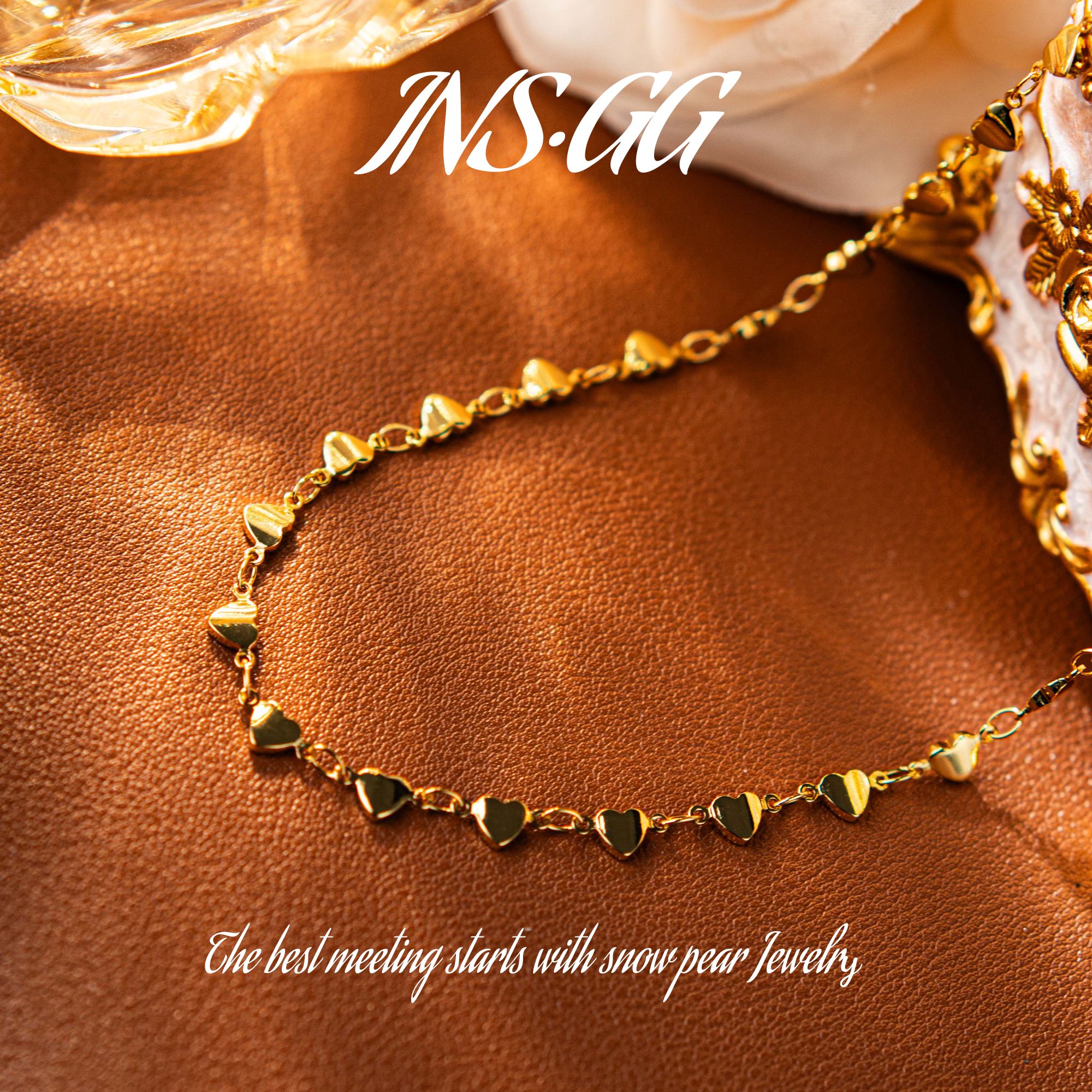 铜合金项链 【INS · GG】铜 ♠ 钢铁之心 轻奢时尚 DCX2641项链·中长