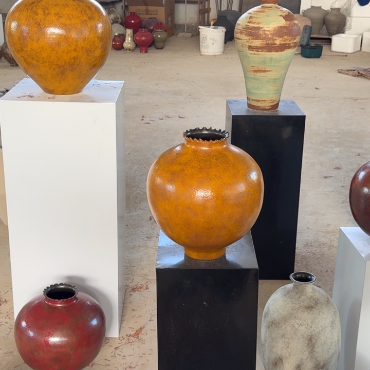 @***迦瓷片景德镇手工花器原创