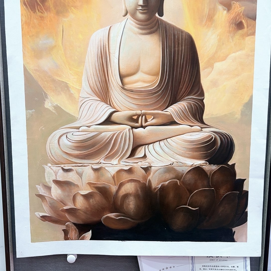 国画二郎（朱立斌）油画带证件合影视频