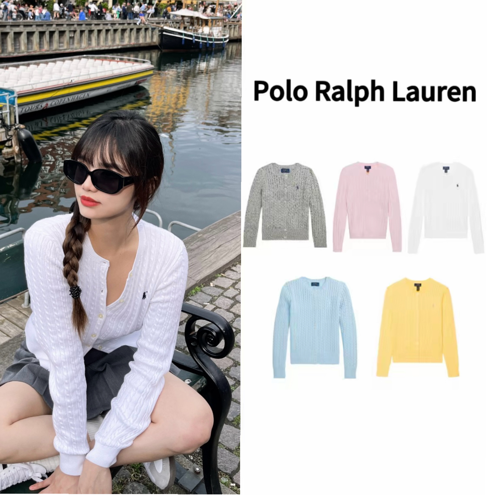 Polo Ralph Lauren/拉夫劳伦 小马刺绣单排扣长袖针织开衫 大童款