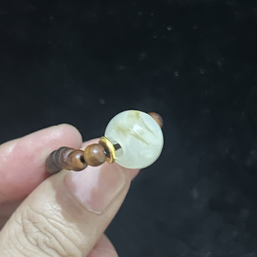 明代和田玉雕玉珠