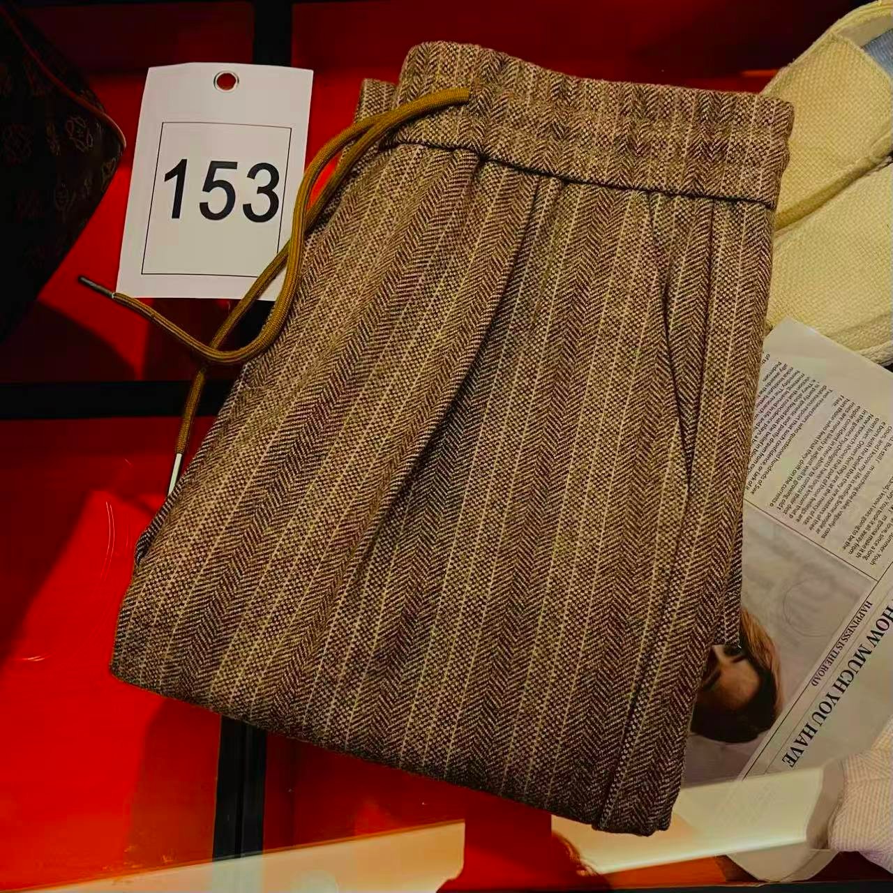 （先选编码再选尺码）2025年秋冬季厚款男士直筒裤时尚休闲松紧..