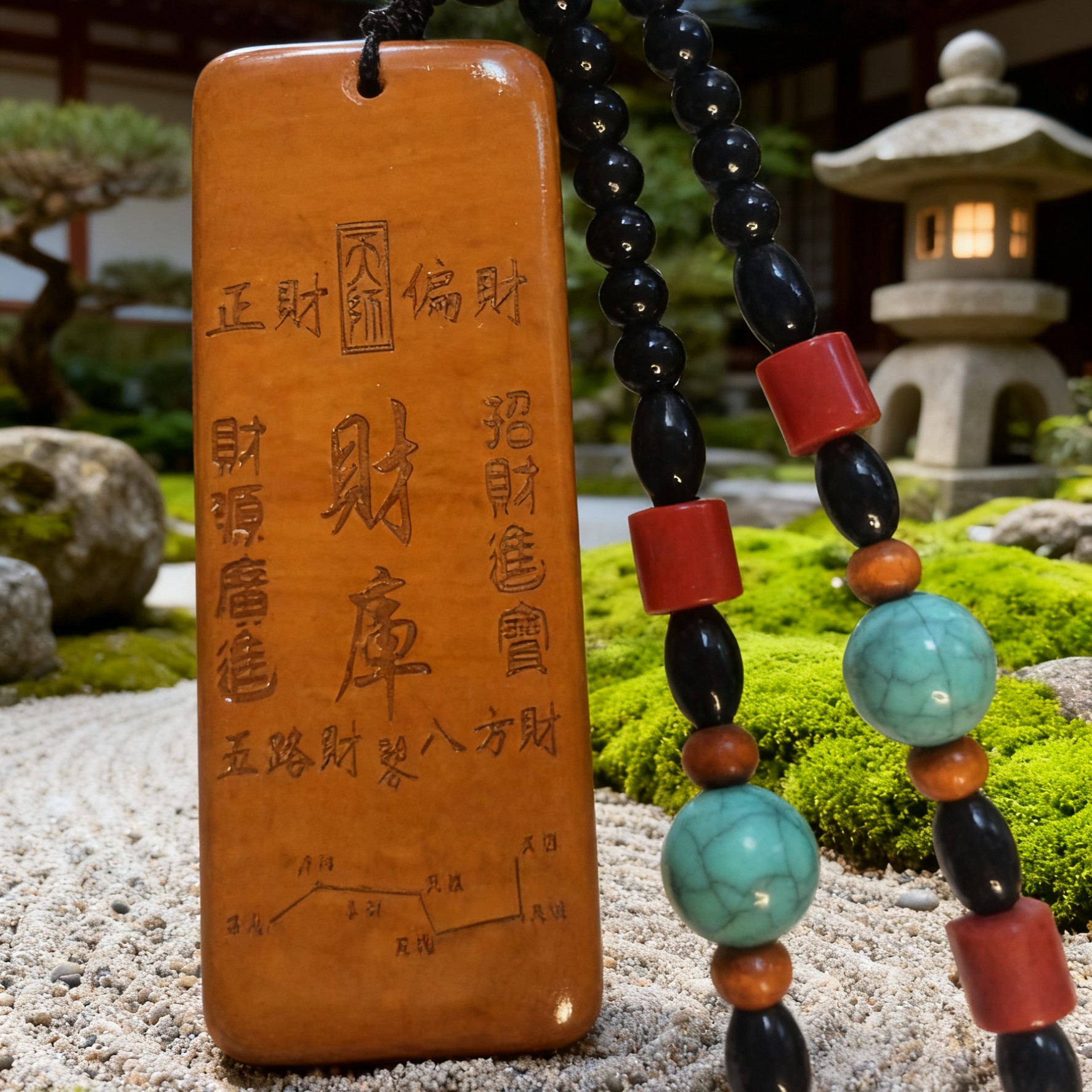 皇家御用松花石雕刻财库发财