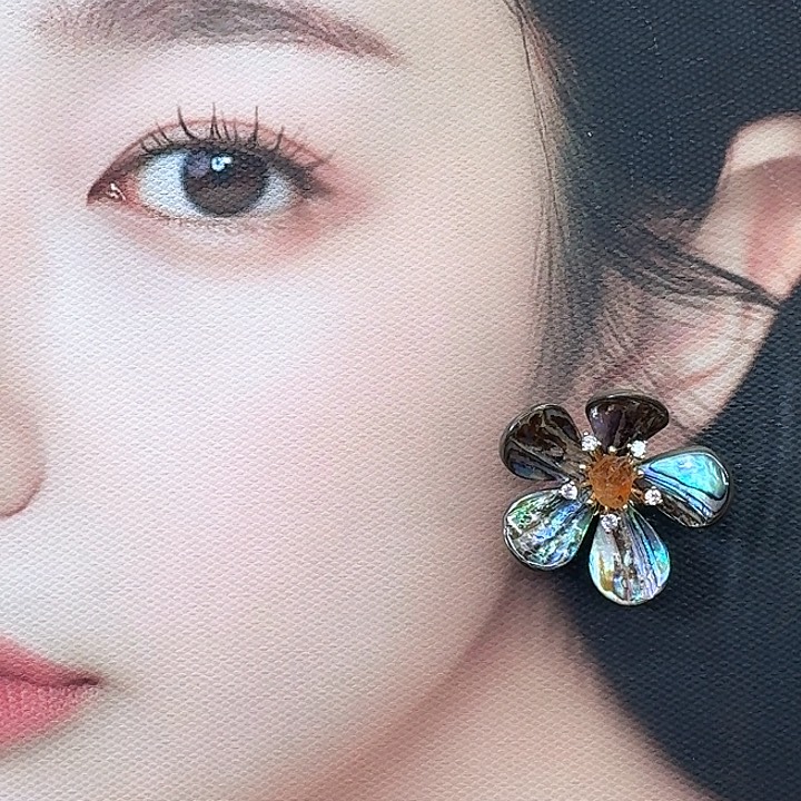 淡水珍珠胸饰银S925镶嵌