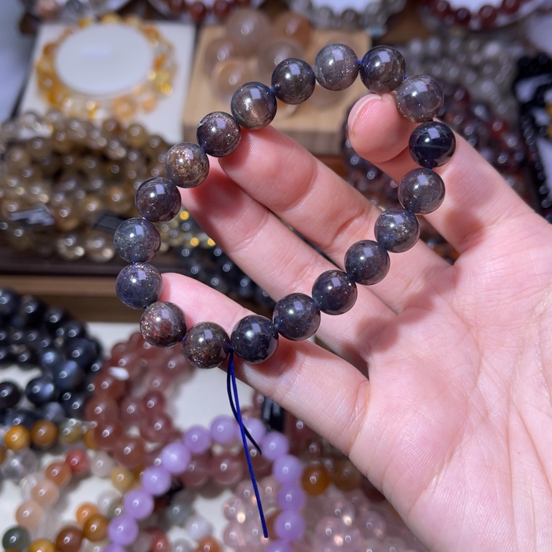 未镶嵌水晶手串血滴堇青