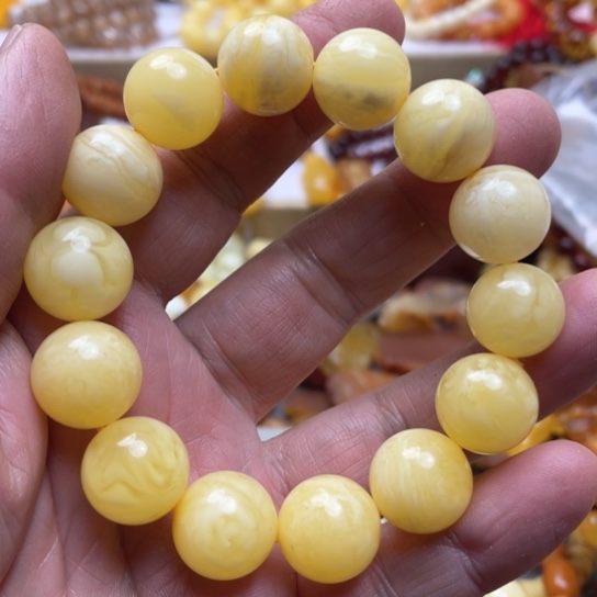 蜜蜡手串未镶嵌手串