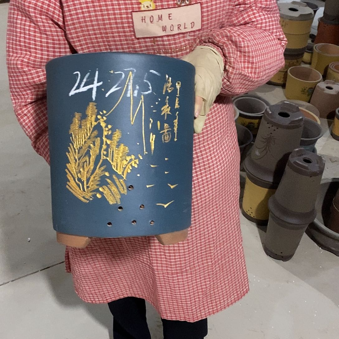 紫砂花盆紫砂花盆