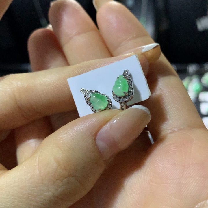 翡翠银S925镶嵌戒指