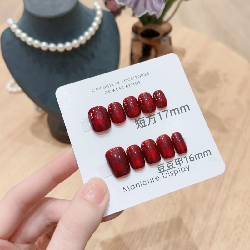 【邂逅 】手工穿戴甲定制美甲贴片10片装猫眼 半手工气质 