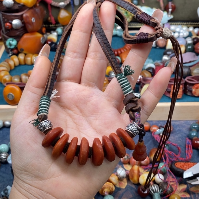 【闪购商品】蜜蜡颈饰未镶嵌项链