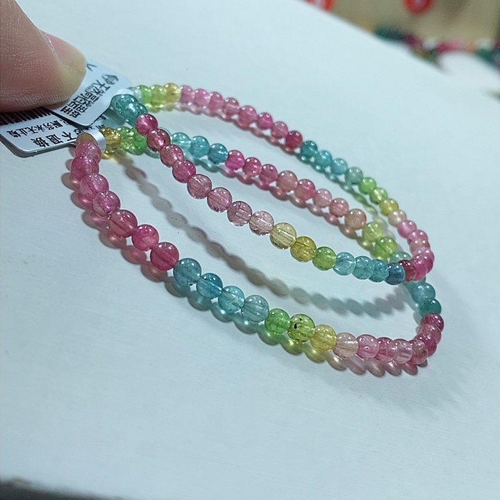 碧玺手链未镶嵌多样性发一条