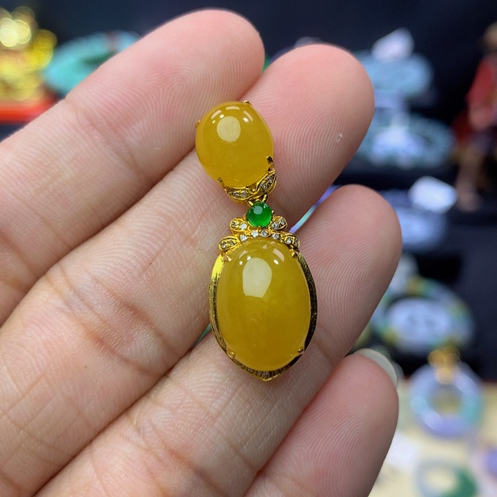 18K金镶嵌手链翡翠翡翠