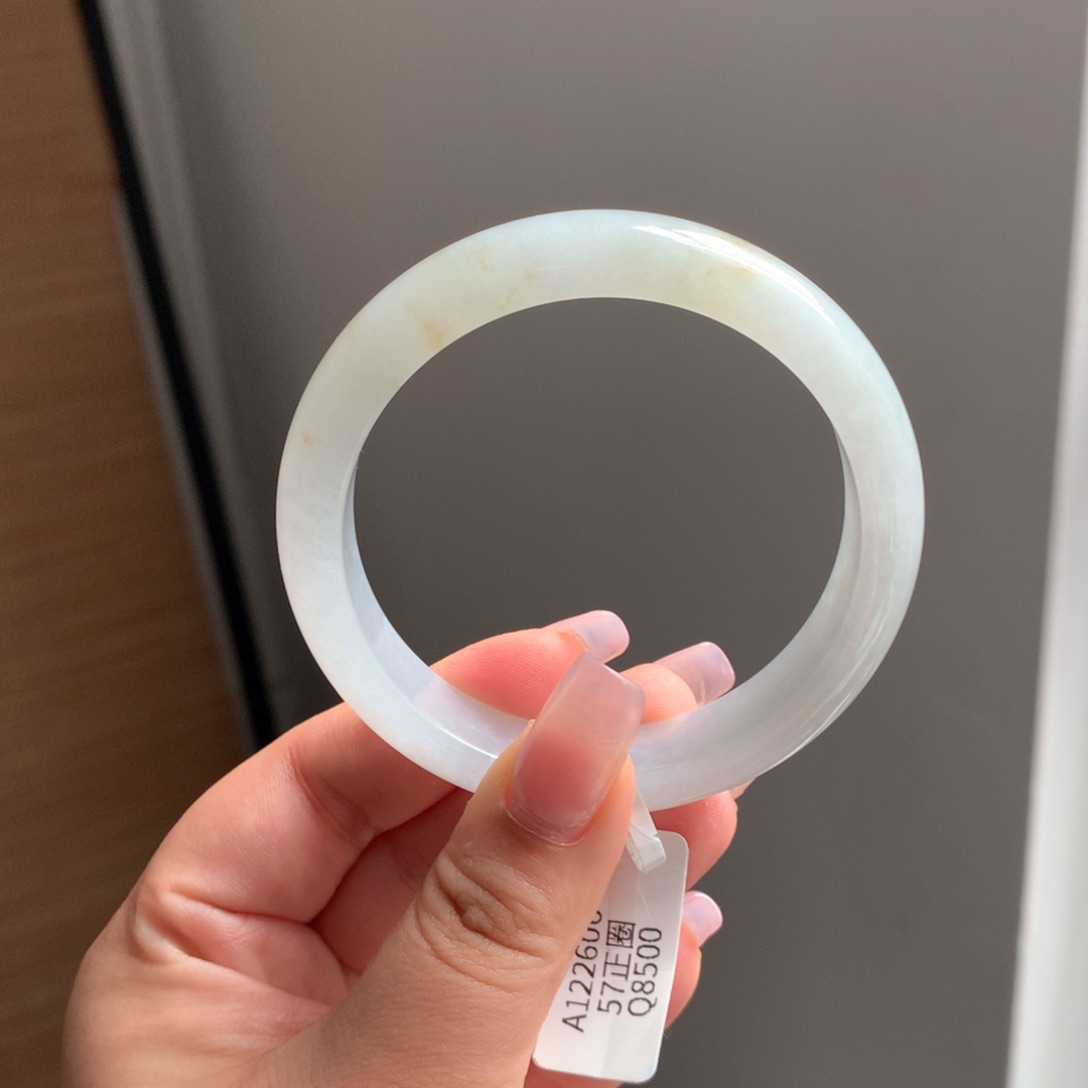 翡翠手镯未镶嵌10 58洒金正圈强推