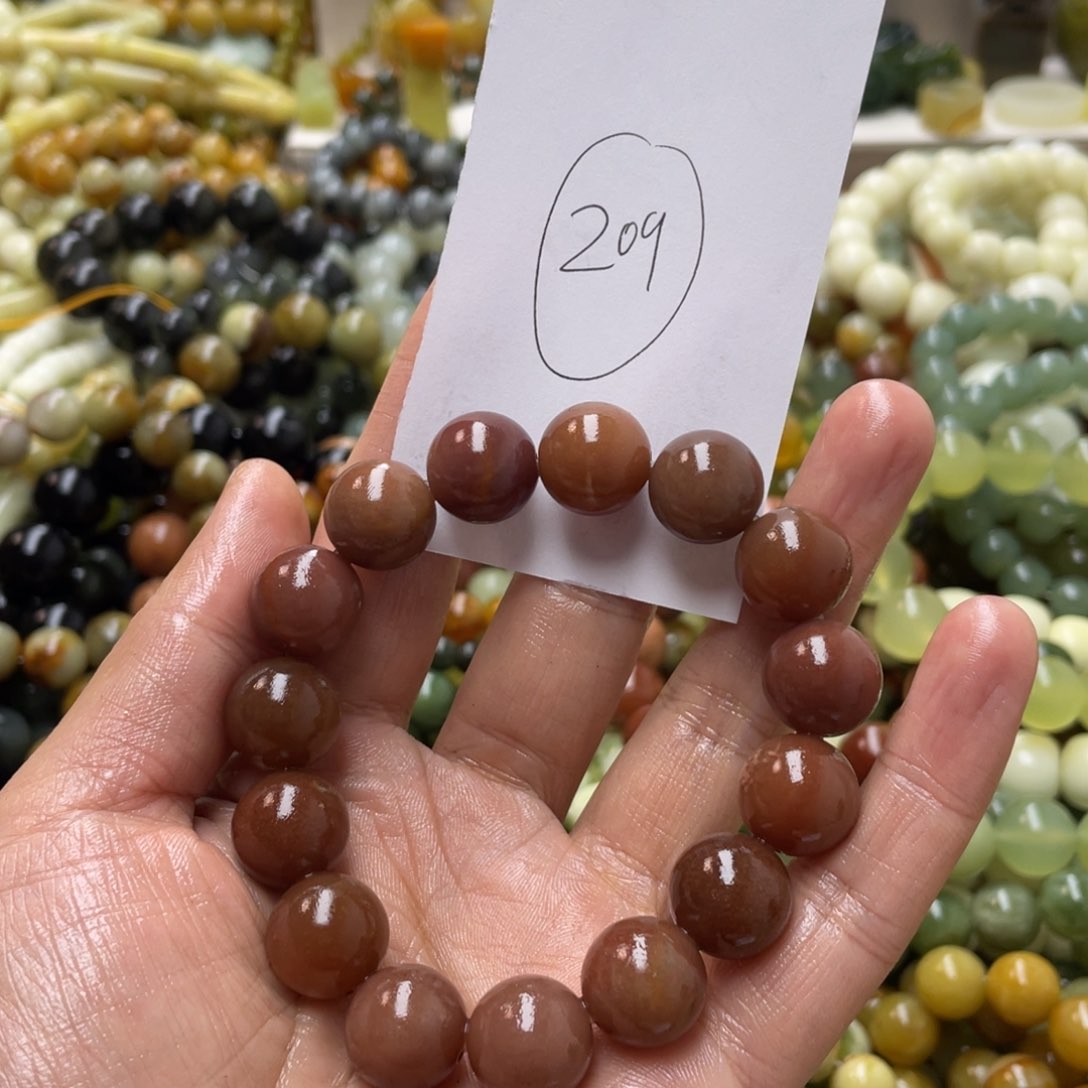 蛇纹石玉手链未镶嵌鹤*