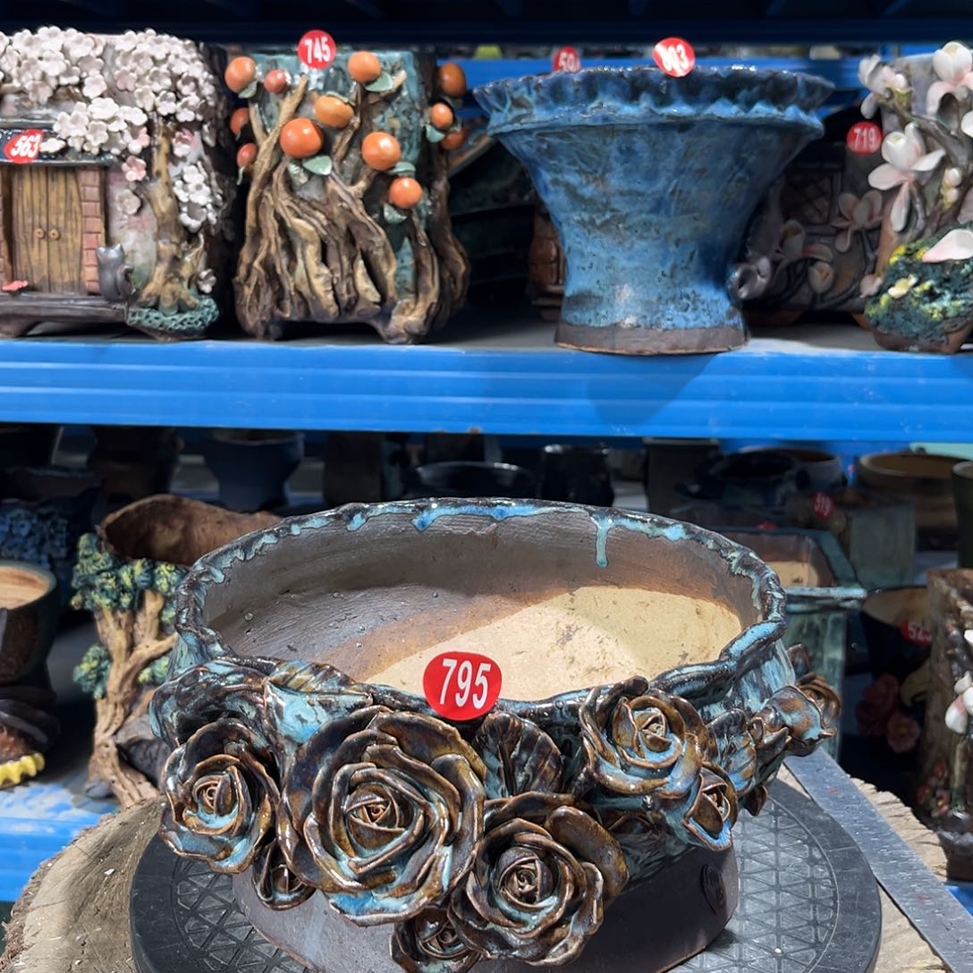 微瑕795 号陶然花器手工花盆