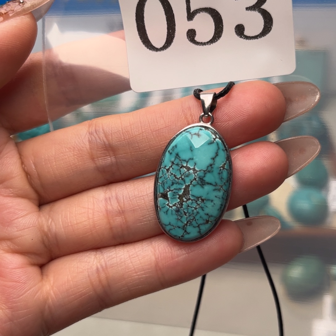 绿松石银S925镶嵌珠宝奇石