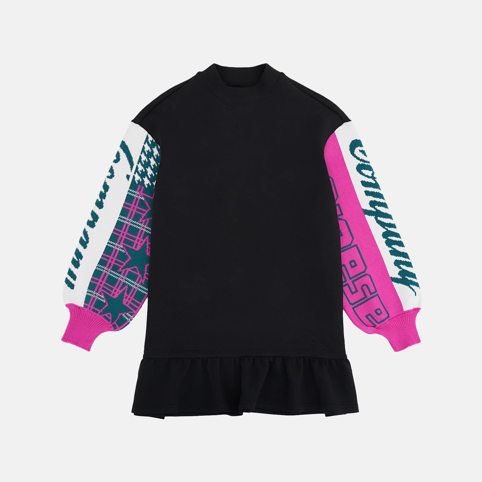 【上新】GGAHOLIDAY秋冬休闲宽松百搭长袖针织拼接撞色卫衣-154291