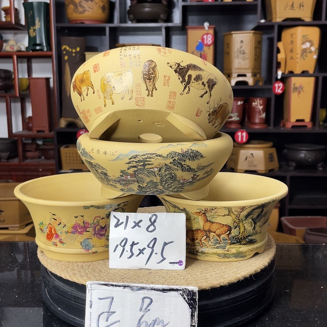 紫砂D-婉秋紫砂花盆