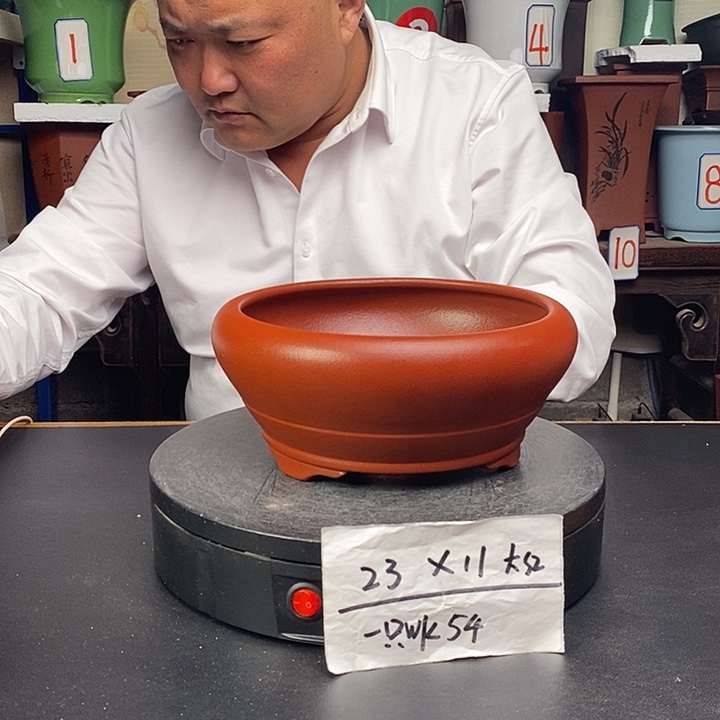 紫砂花盆货号一只WK54