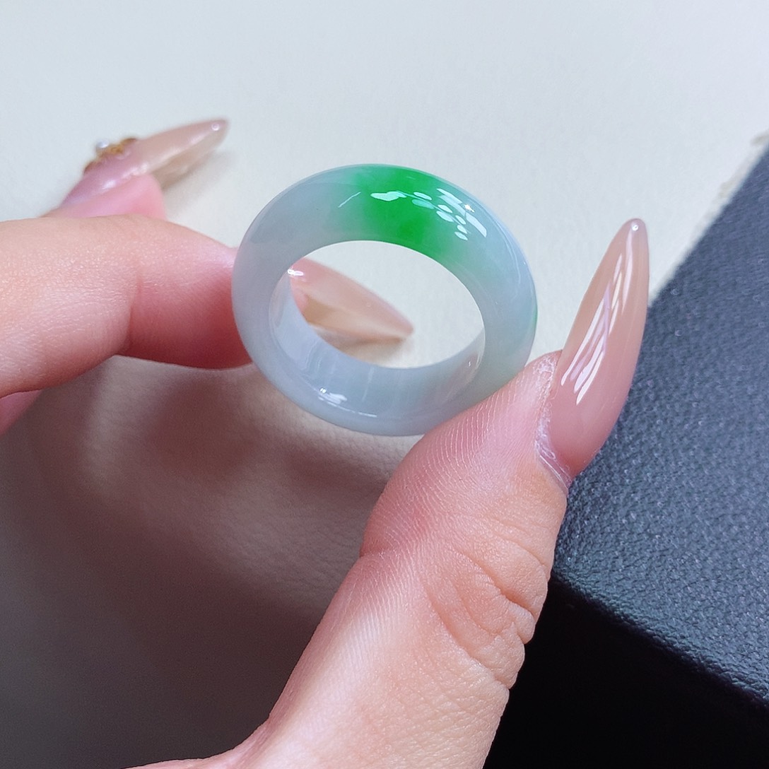 未镶嵌戒指翡翠19-20号