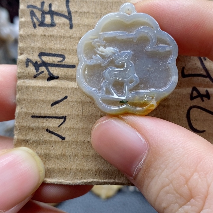 硅化珊瑚（珊瑚玉）颈饰未镶嵌