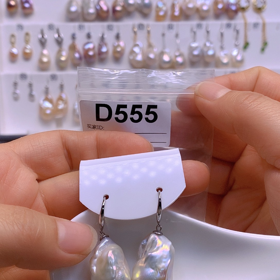 淡水珍珠耳饰银S925镶嵌