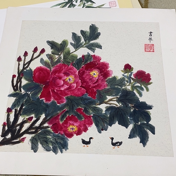 国画50-50卡纸作品艺