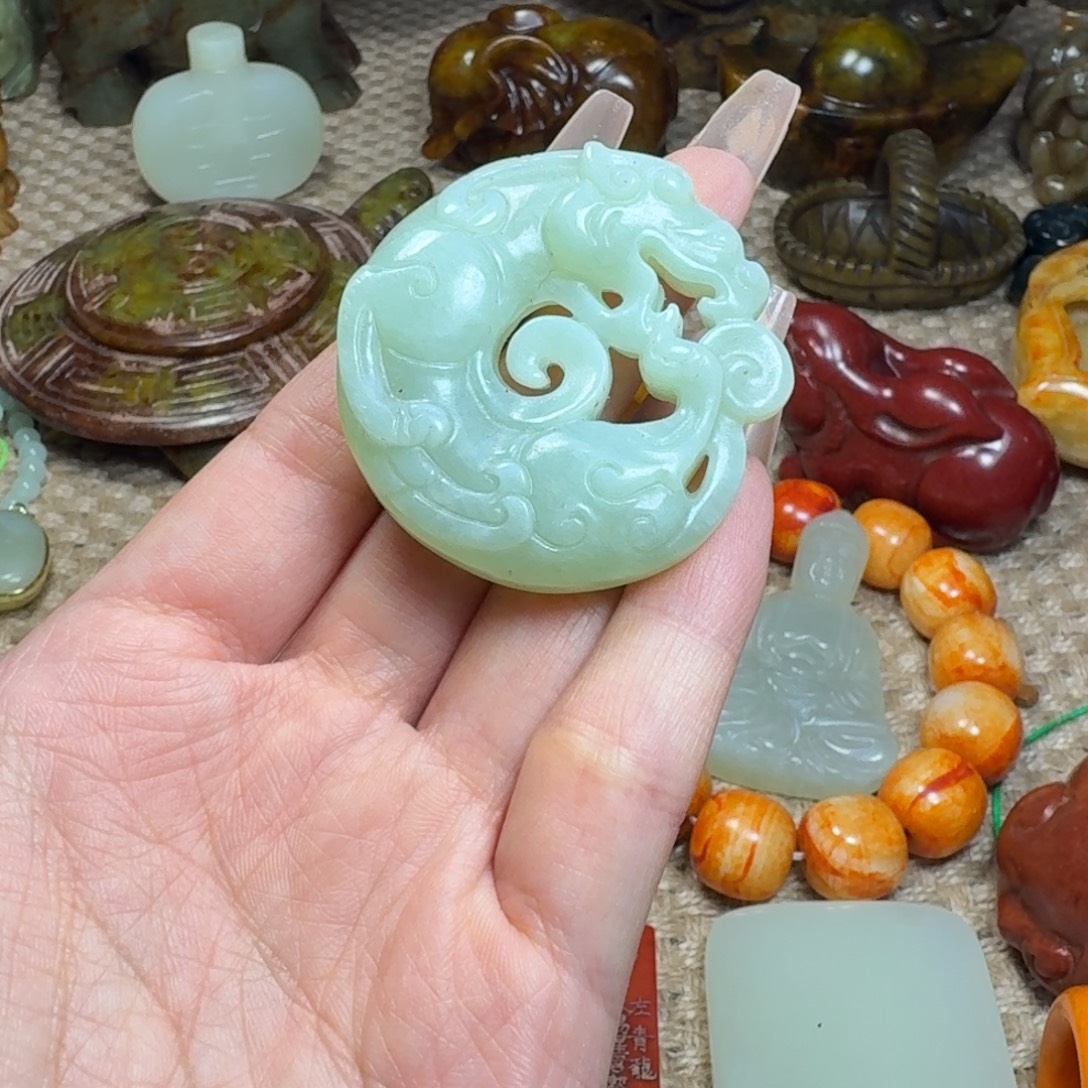 白玉菩提吊坠挂件