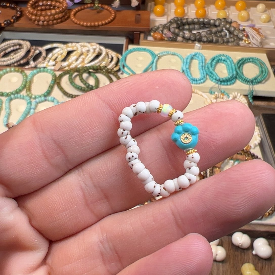 星月菩提把件戒指设计款