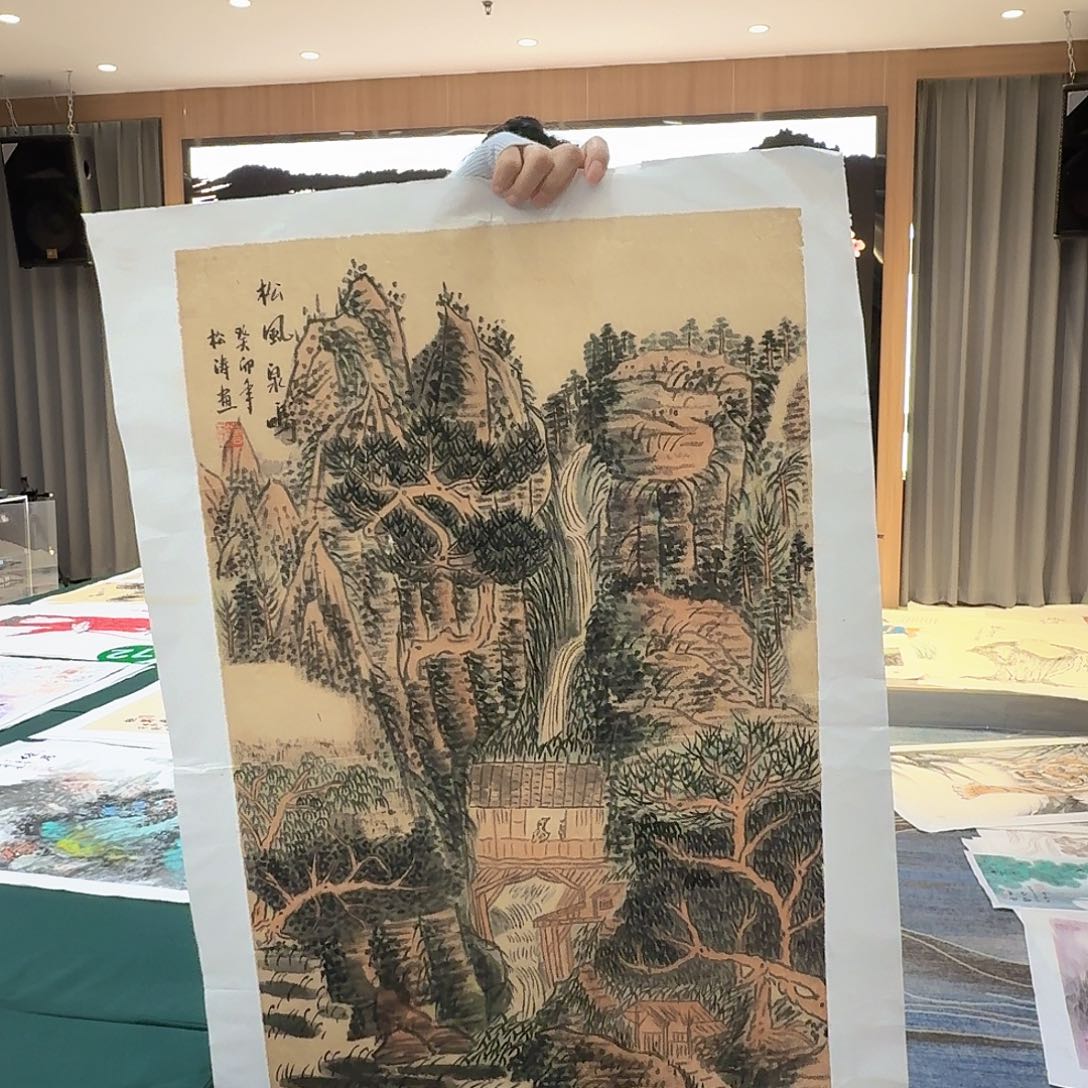 国画美女国画作品